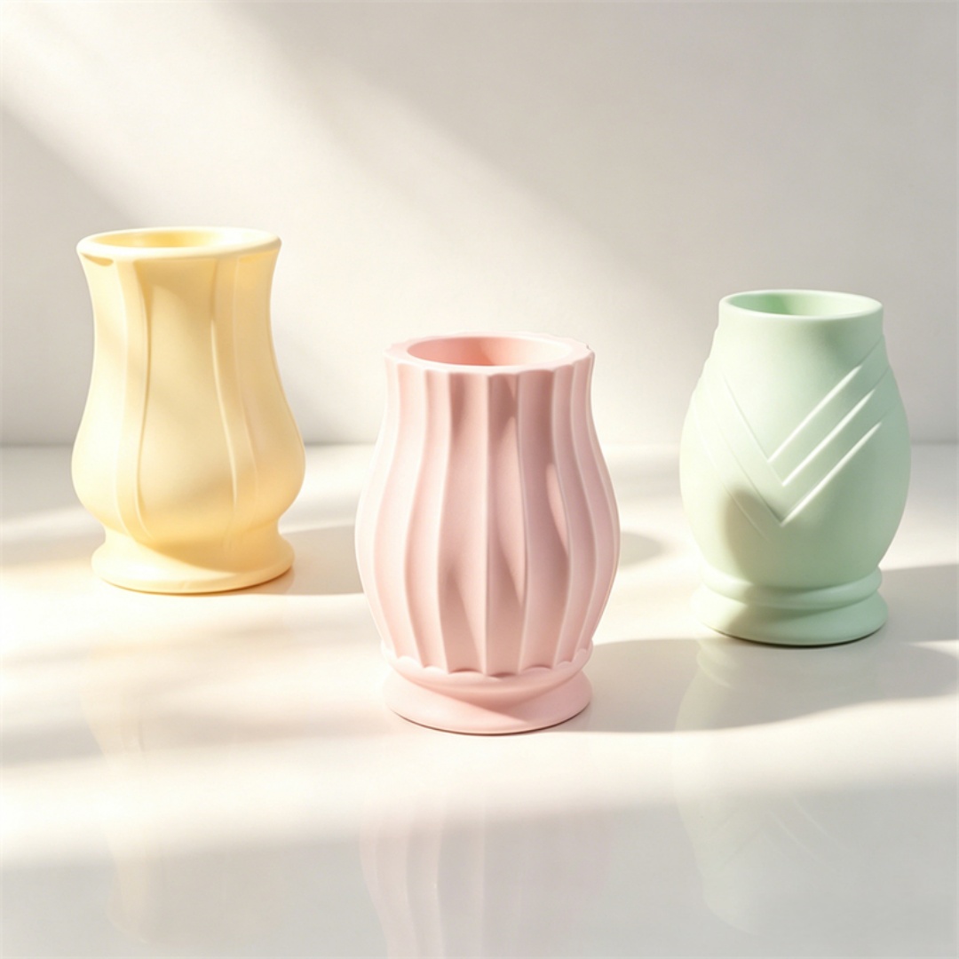 Flower Girl Basket - Silikonform mit geprägtem Muster für gebogene