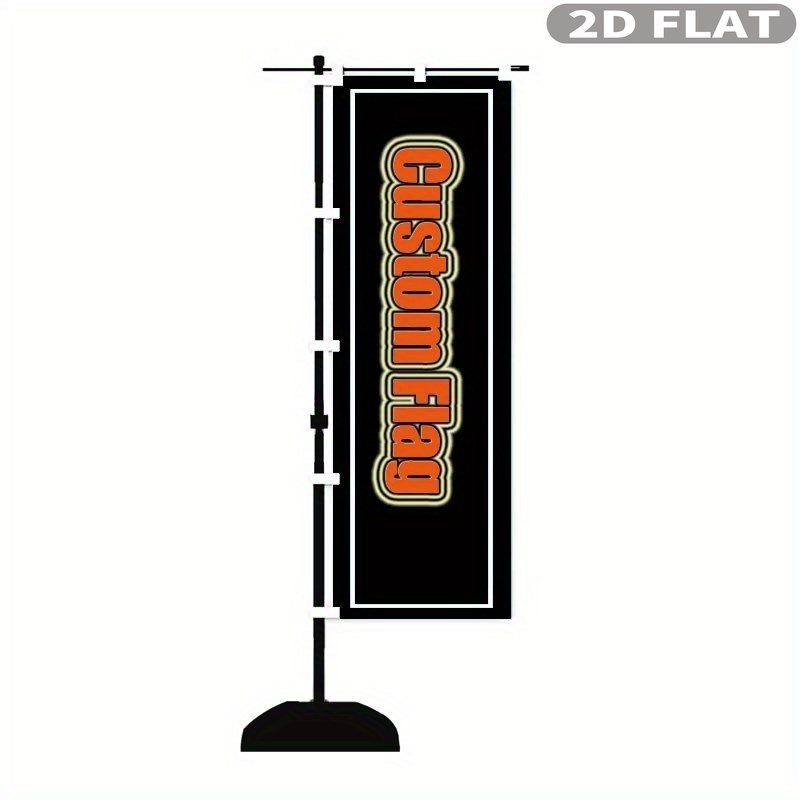 Wedding Party Supply - 1 Stück 2D FLACHE Maßgefertigte Nobori-Flagge,