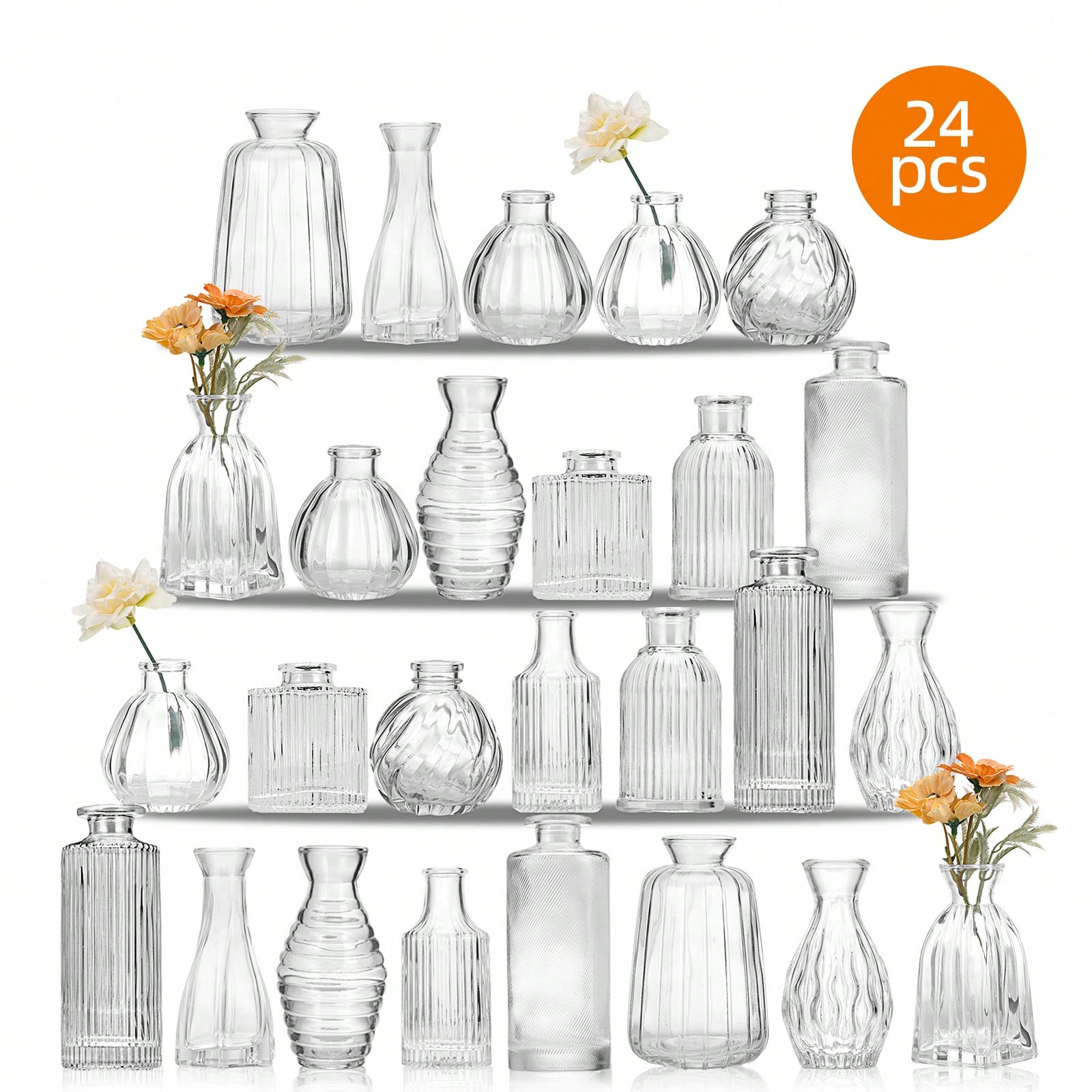18/36-teiliges Glasvasen-Set,  – Wedding Supply Rentals Bewertung und Preis