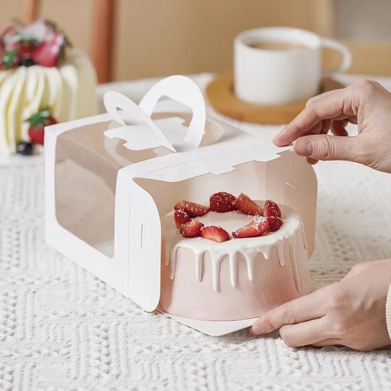 10 stücke Weiße Kuchen Box mit – Wedding Cake Supply Bewertung und Preis