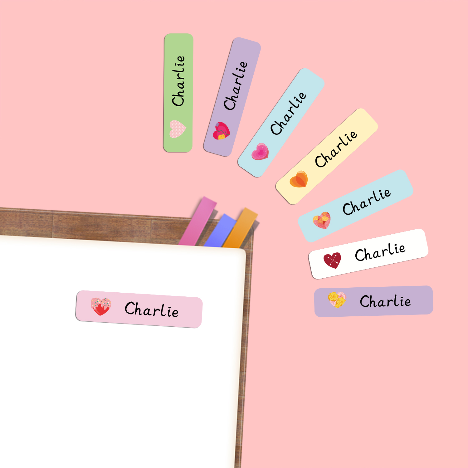 Personalisierte herzförmige Na – Wedding Party Supply Bewertung und Preis