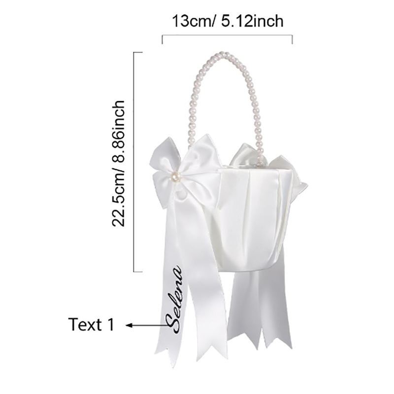 Blumenmädchen-Korb mit individ – Flower Girl Basket Bewertung und Preis