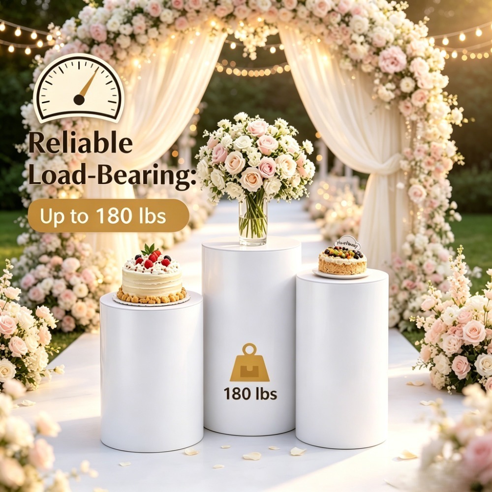 3/5 Stück Weiße Zylinderförmig – Wedding Party Supply Bewertung und Preis