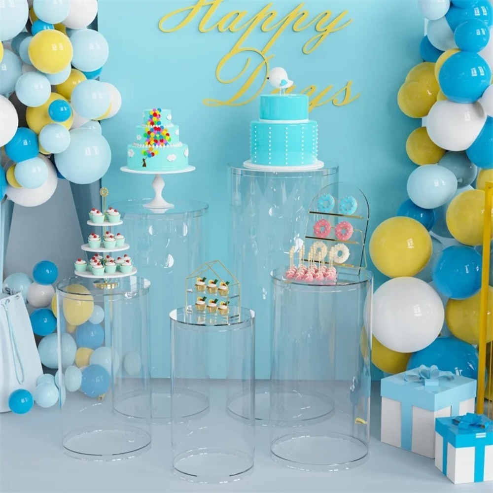 3/5 Stück Weiße Zylinderförmig – Wedding Party Supply Bewertung und Preis