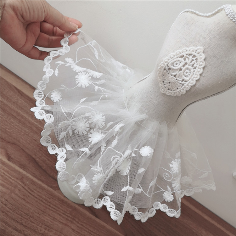 12CM Breit Weiß Tüll Mesh 3d B – Wedding Water Supply Bewertung und Preis