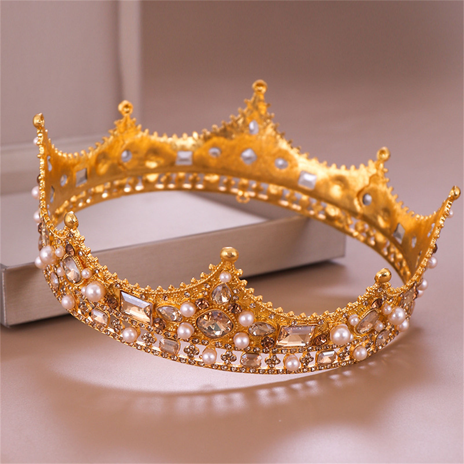 Brautkrone Strass-Tiara Barock – Wedding Party Supply Bewertung und Preis
