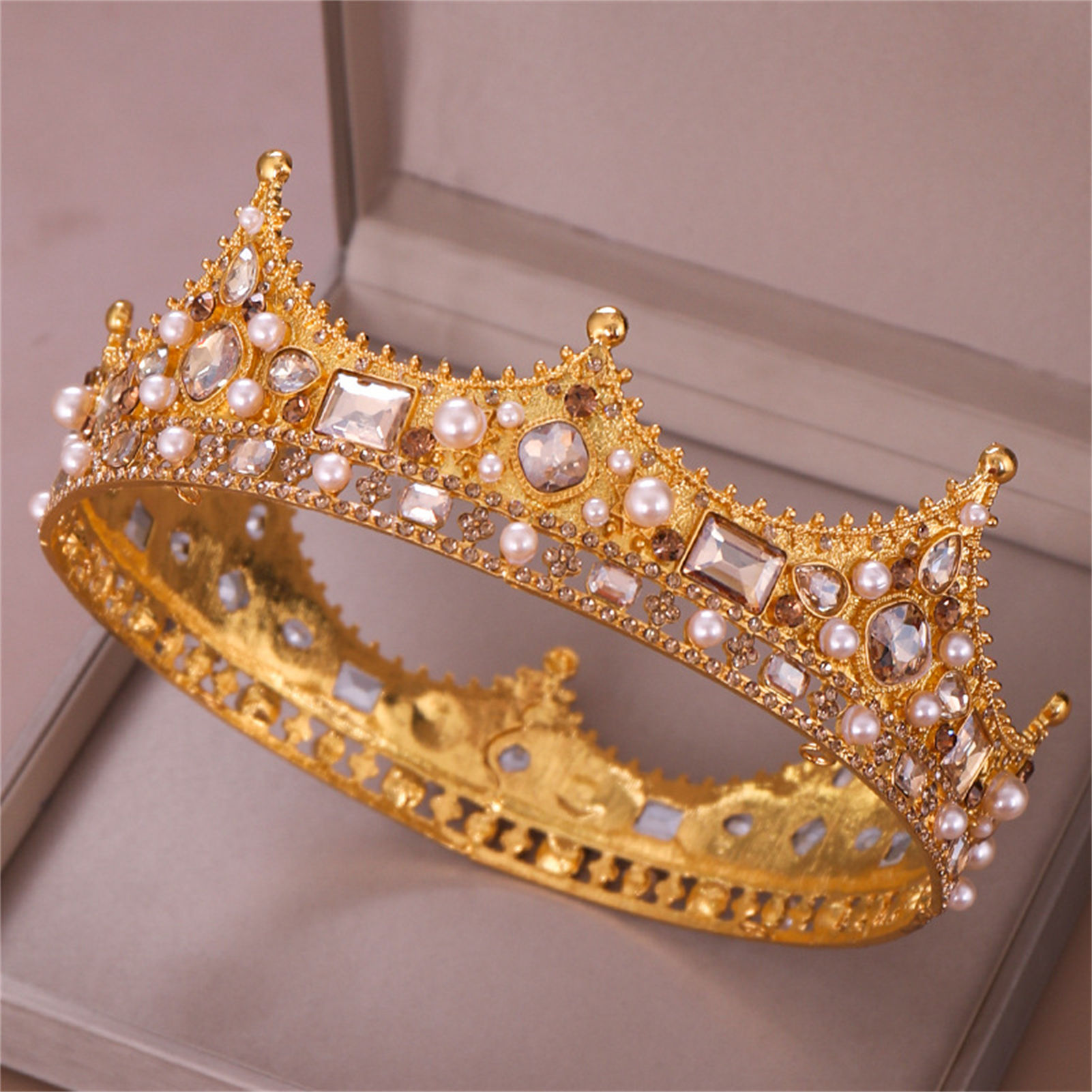 Brautkrone Strass-Tiara Barock – Wedding Party Supply Bewertung und Preis