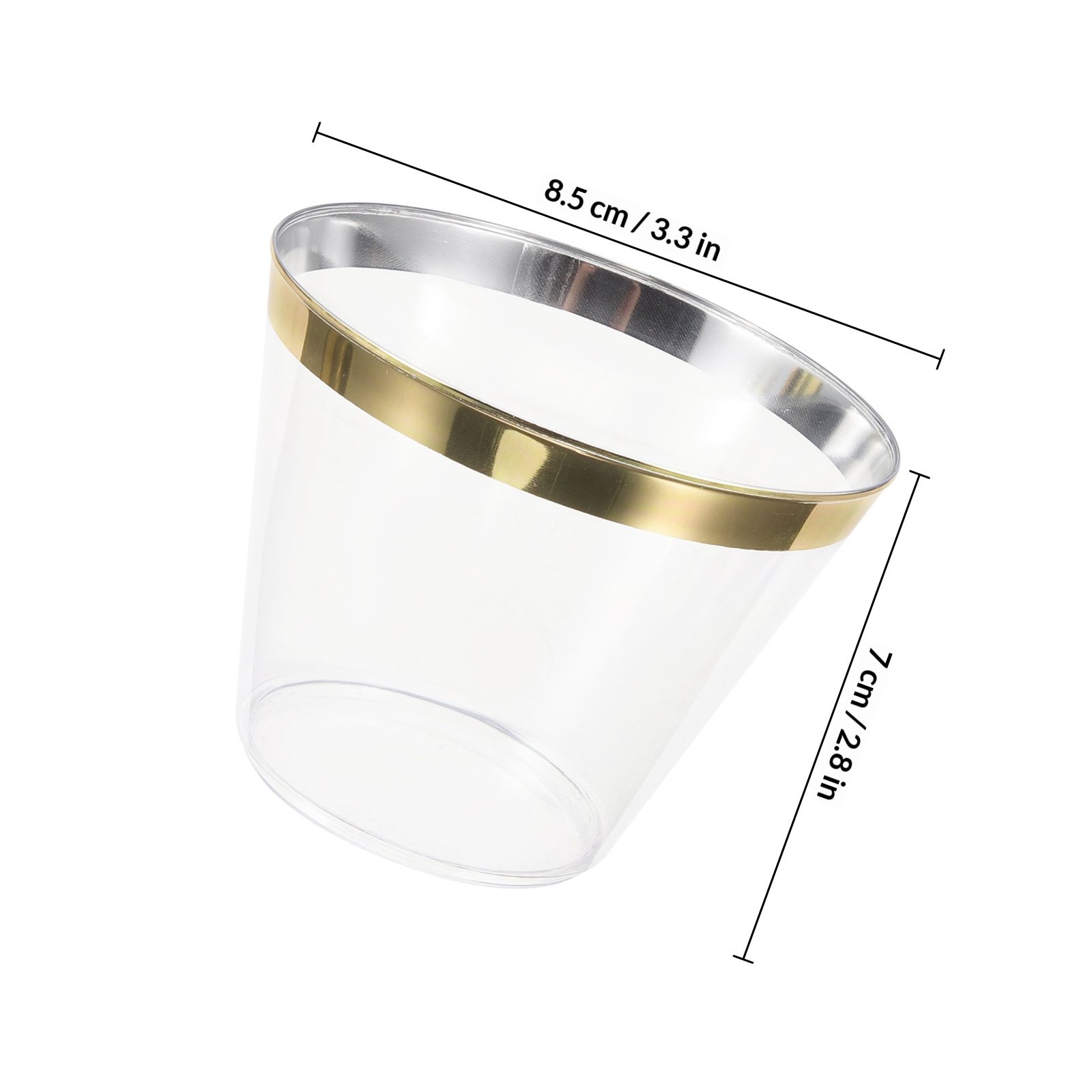 25 Stück goldfarbene, durchsic – Wedding Water Supply Bewertung und Preis