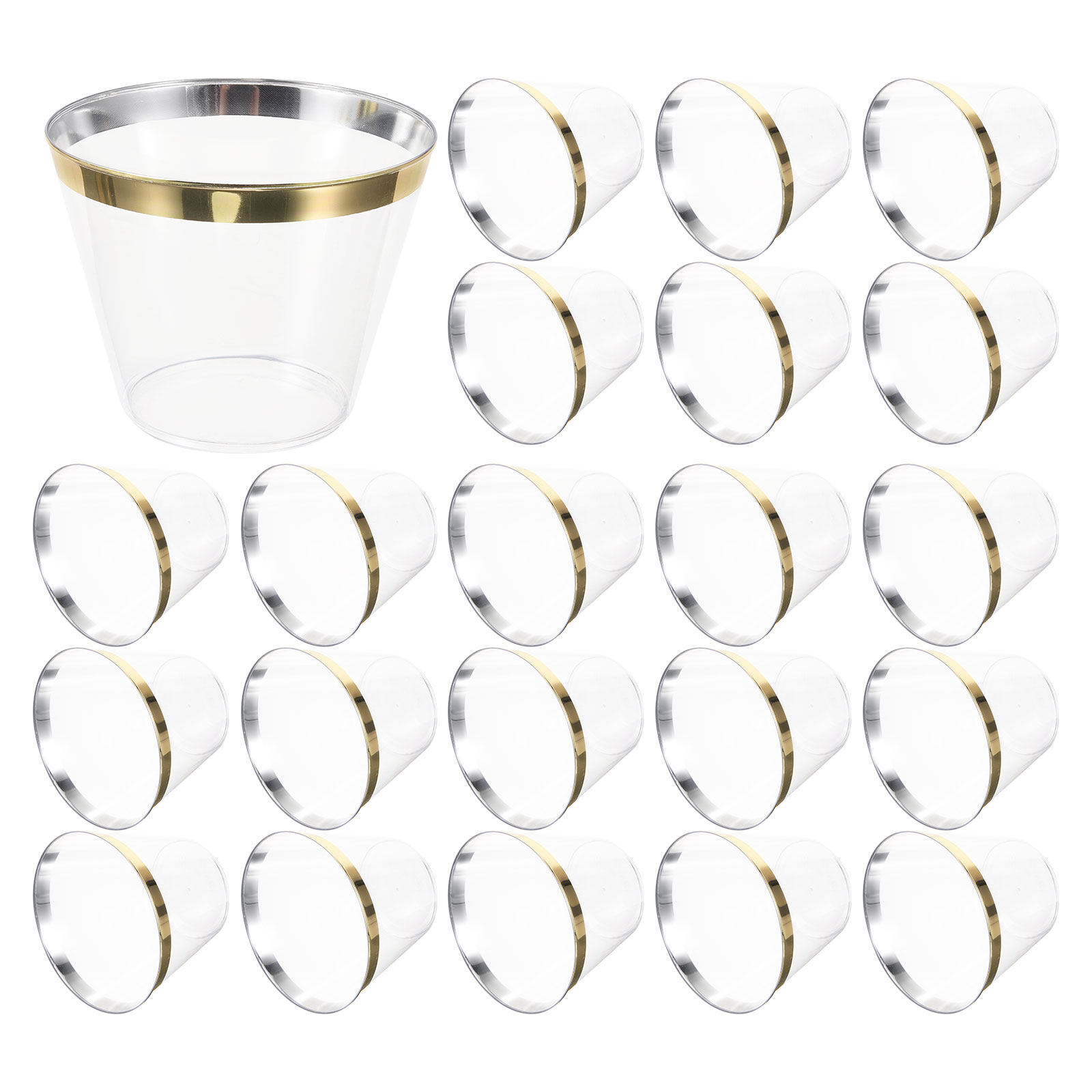 25 Stück goldfarbene, durchsic – Wedding Water Supply Bewertung und Preis